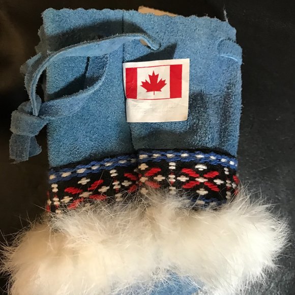 Vintage TILLEY blue Suede leather drawstring pouch - Picture 2 of 8